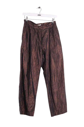 Pantalon droit Mes Demoiselles Doré en Synthétique, taille S - Seconde Main