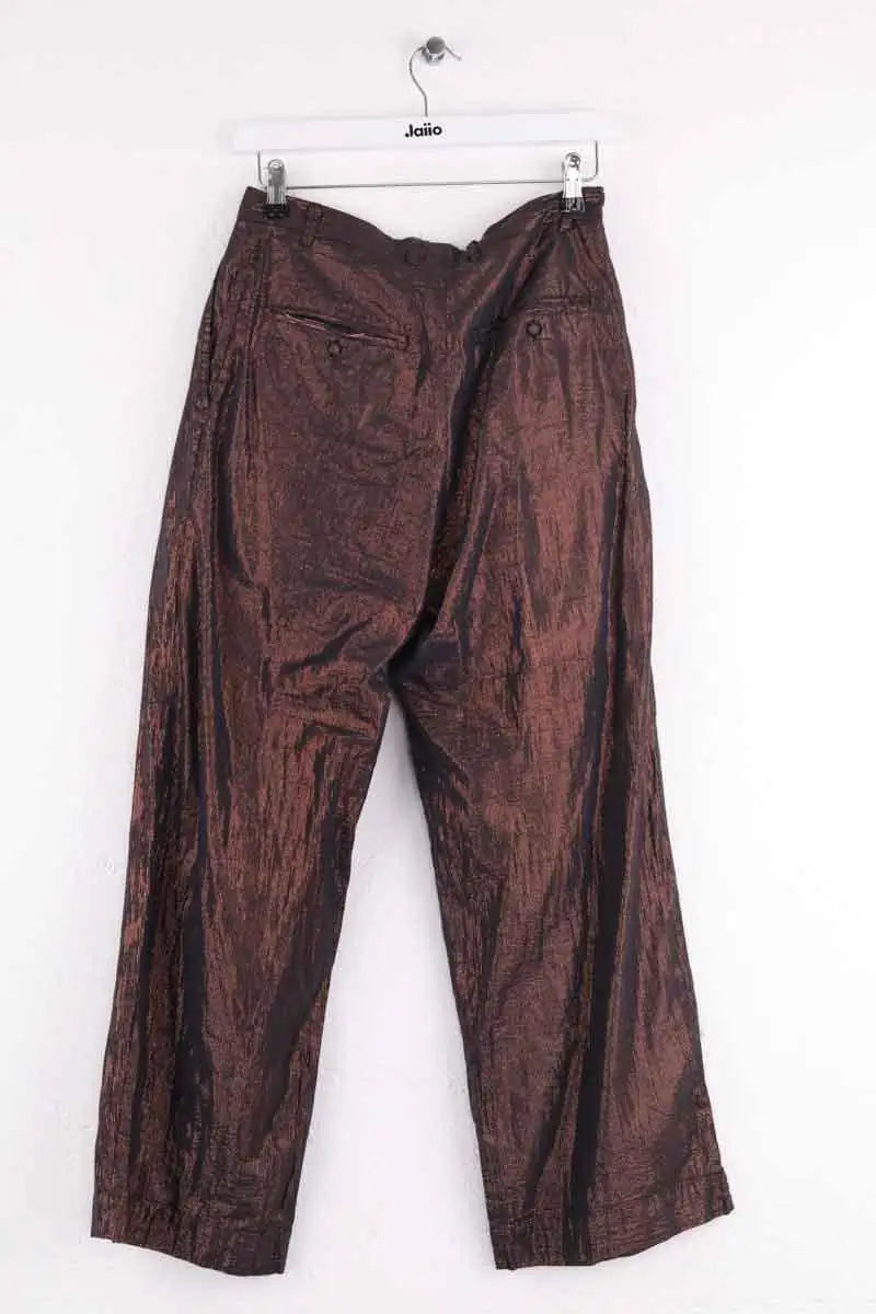 Pantalon droit Mes Demoiselles Doré en Synthétique