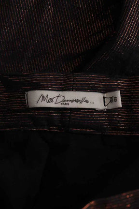 Pantalon droit Mes Demoiselles Doré en Synthétique