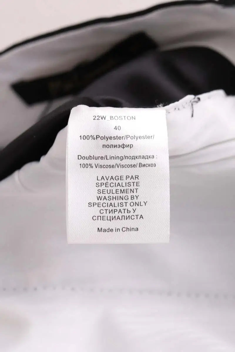 Pantalon droit Mes Demoiselles Noir en Synthétique