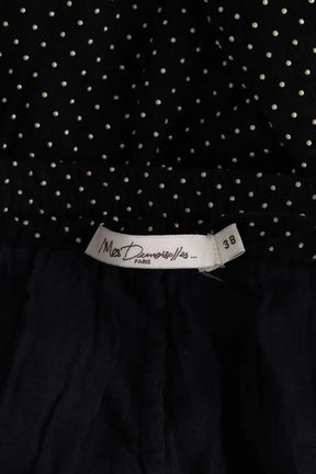 Pantalon droit Mes Demoiselles Noir en Viscose