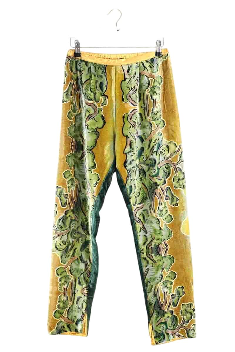 Pantalon droit Mes Demoiselles Vert en Viscose, taille S - Seconde Main