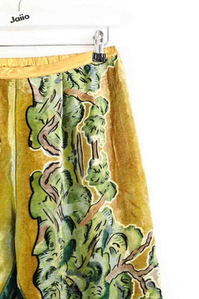 Pantalon droit Mes Demoiselles Vert en Viscose