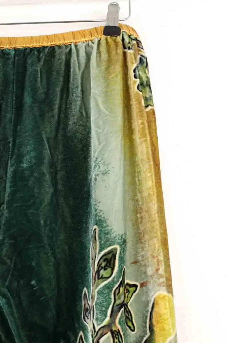 Pantalon droit Mes Demoiselles Vert en Viscose