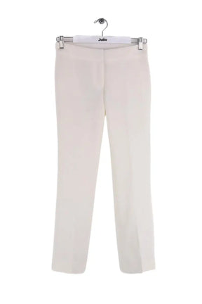 Pantalon droit Michael Kors Ecru en Synthétique, taille XXS - Seconde Main