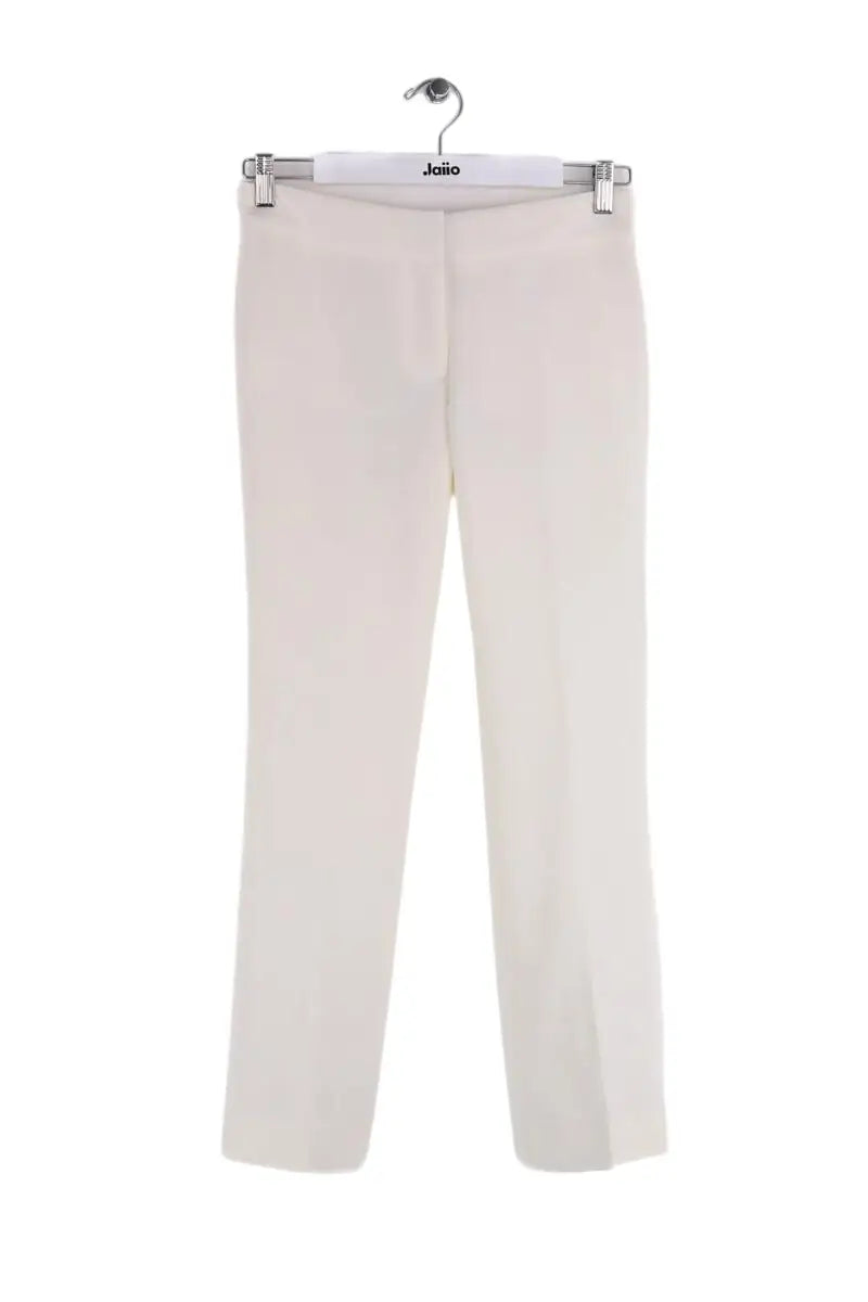 Pantalon droit Michael Kors Ecru en Synthétique, taille XXS - Seconde Main