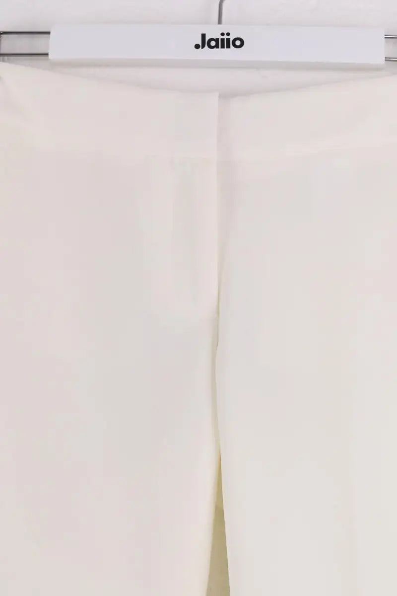 Pantalon droit Michael Kors Ecru en Synthétique