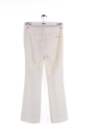 Pantalon droit Michael Kors Ecru en Synthétique