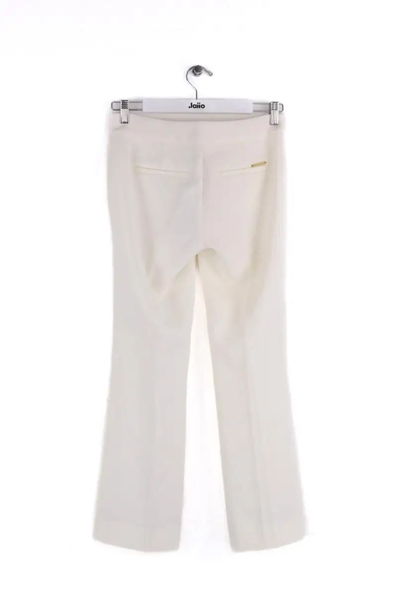 Pantalon droit Michael Kors Ecru en Synthétique