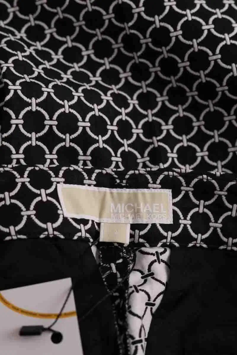 Pantalon droit Michael Kors Noir en Synthétique