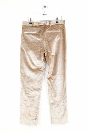 Pantalon droit Mister K Doré en Coton