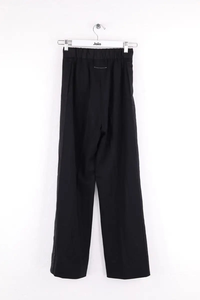 Pantalon droit MM6 Noir en Viscose