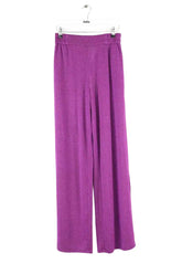 Pantalon droit Momoni Baccarat Violet en Synthétique, taille XS - Seconde Main