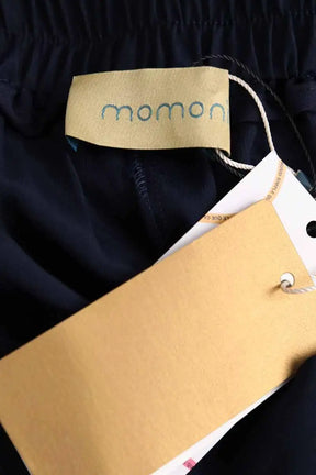 Pantalon droit Momoni Bleu en Synthétique