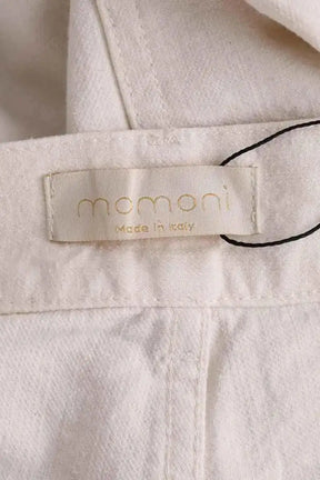 Pantalon droit Momoni Ecru en Coton
