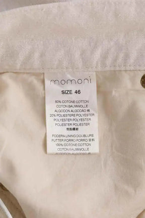 Pantalon droit Momoni Ecru en Coton