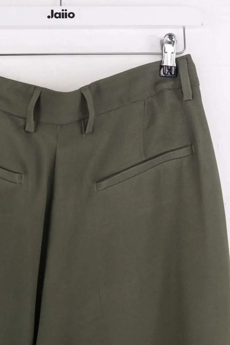 Pantalon droit Momoni Kaki en Synthétique