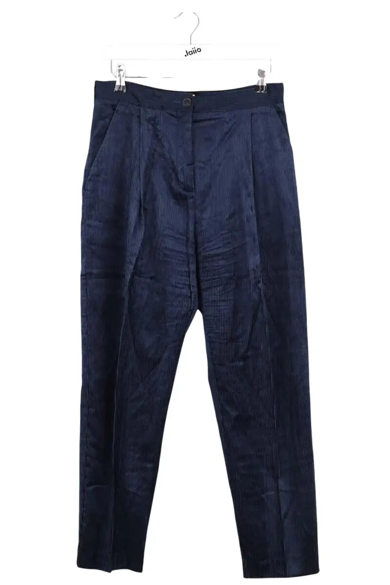 Pantalon droit Momoni Marine en Coton, taille M - Seconde Main
