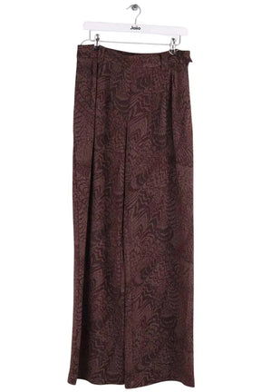 Pantalon droit Momoni Marron en Viscose, taille L - Seconde Main