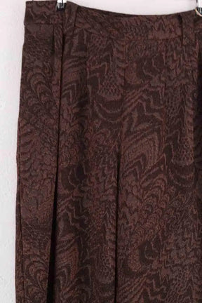 Pantalon droit Momoni Marron en Viscose