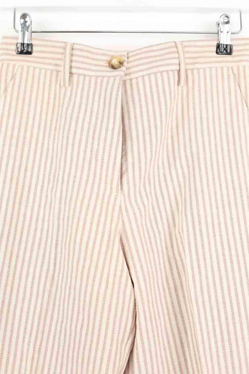 Pantalon droit Momoni Rose en Coton
