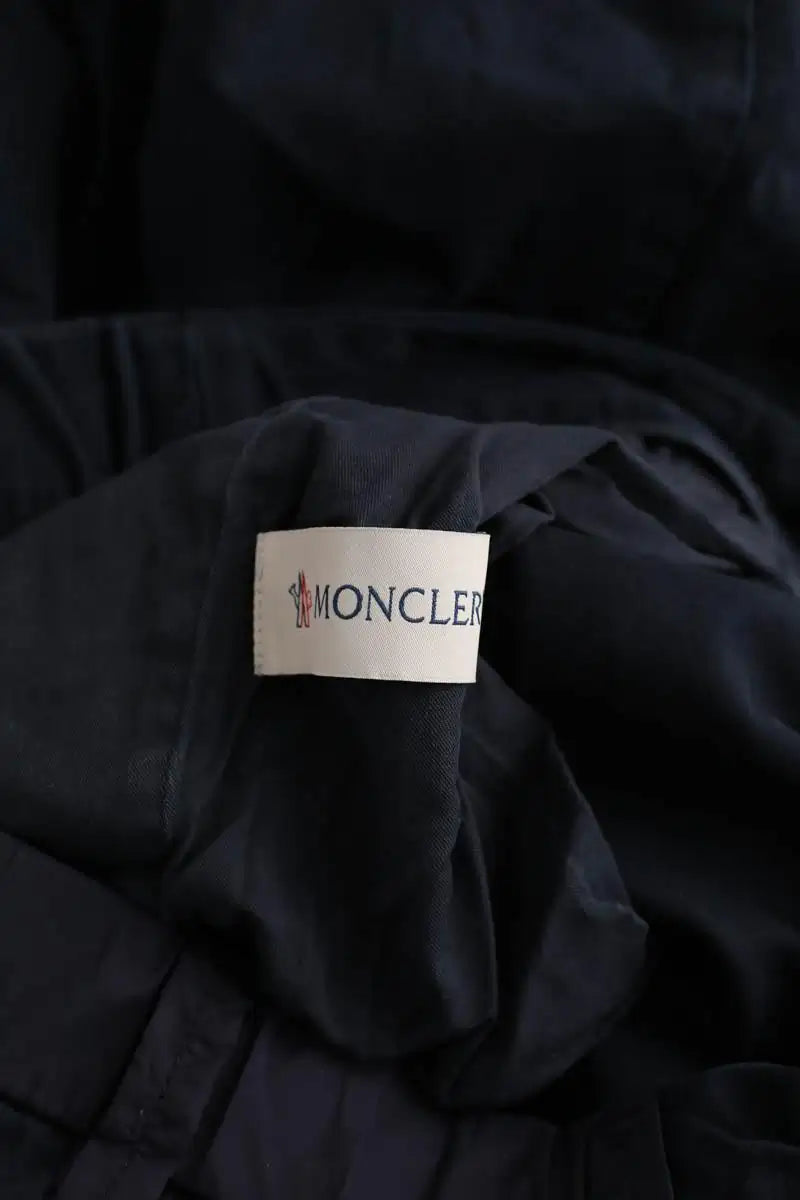 Pantalon droit Moncler Bleu en Coton