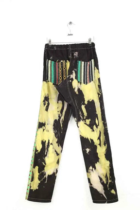 Pantalon droit Monoki Noir en Coton