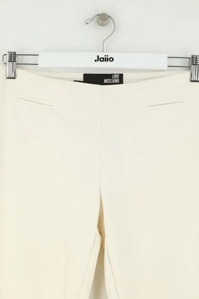 Pantalon droit Moschino Blanc en Coton