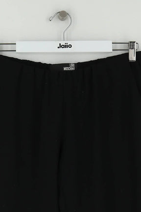 Pantalon droit Moschino Noir en Polyester