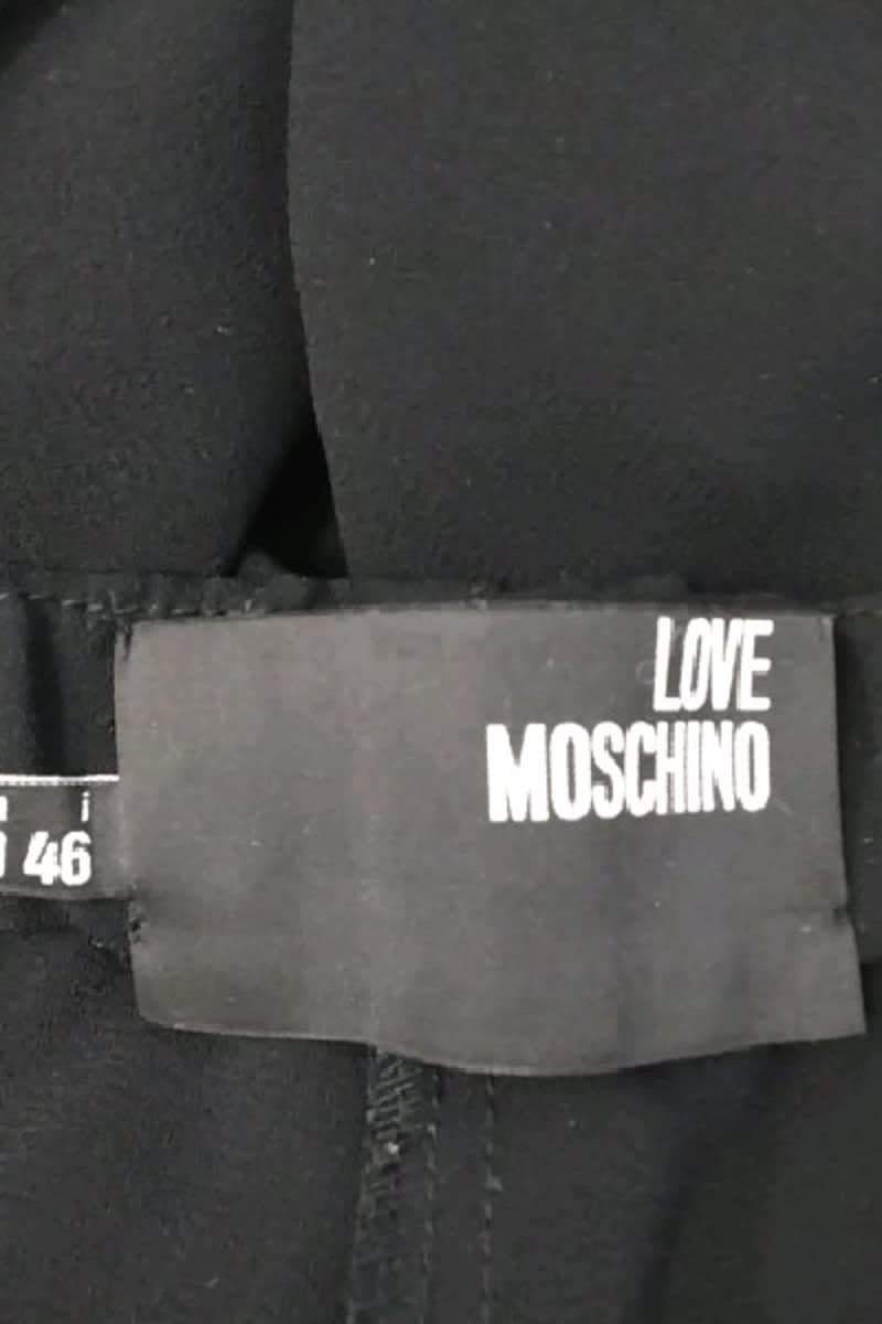 Pantalon droit Moschino Noir en Polyester
