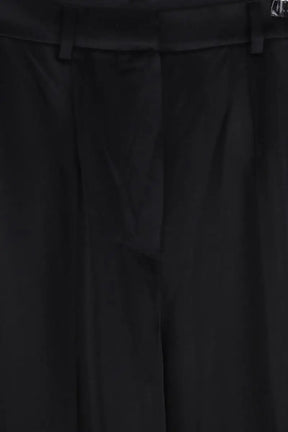 Pantalon droit Nanushka Noir en Coton