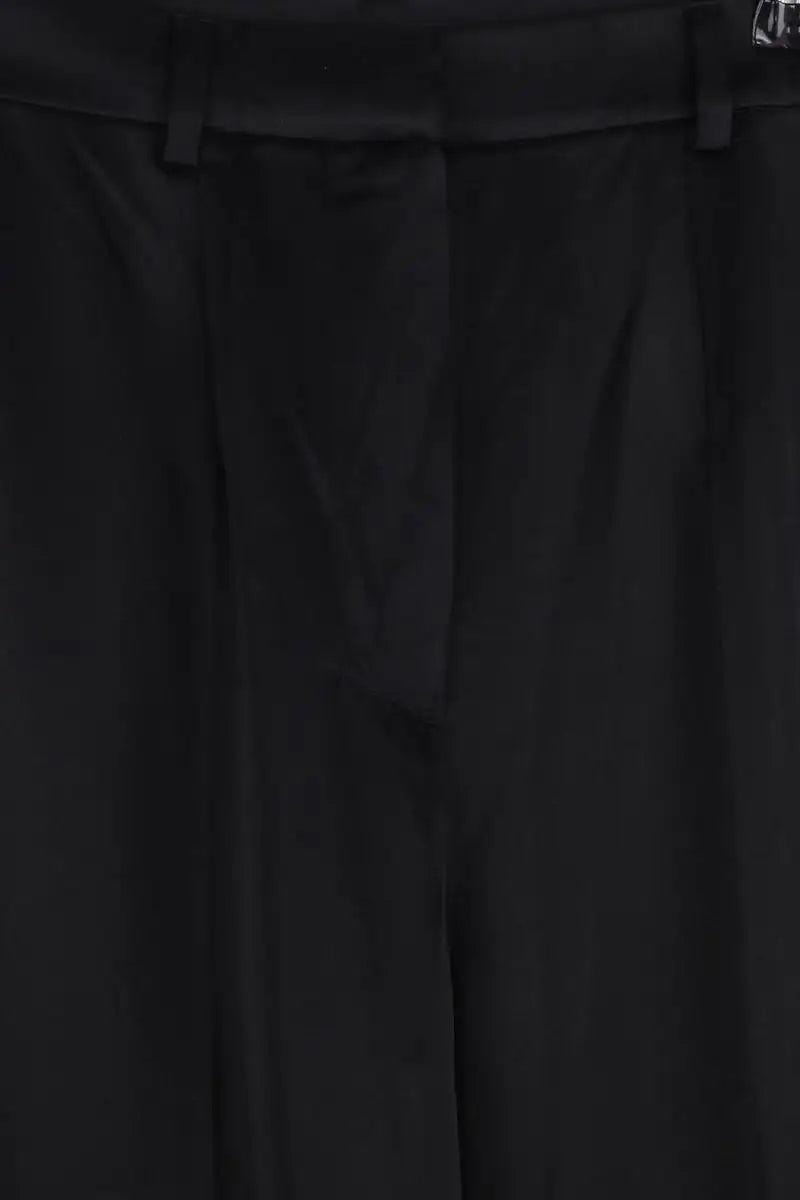 Pantalon droit Nanushka Noir en Coton