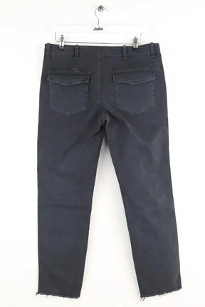 Pantalon droit Nili Lotan Noir en Coton