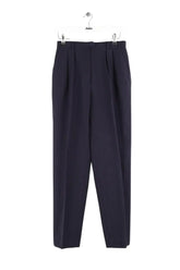 Pantalon droit Nina Ricci Marine en Coton, taille XS - Seconde Main
