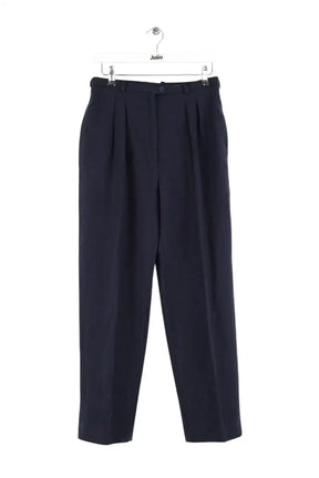 Pantalon droit Nina Ricci Marine en Polyester, taille XS - Seconde Main