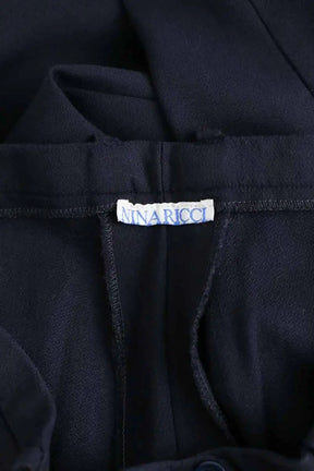 Pantalon droit Nina Ricci Marine en Polyester