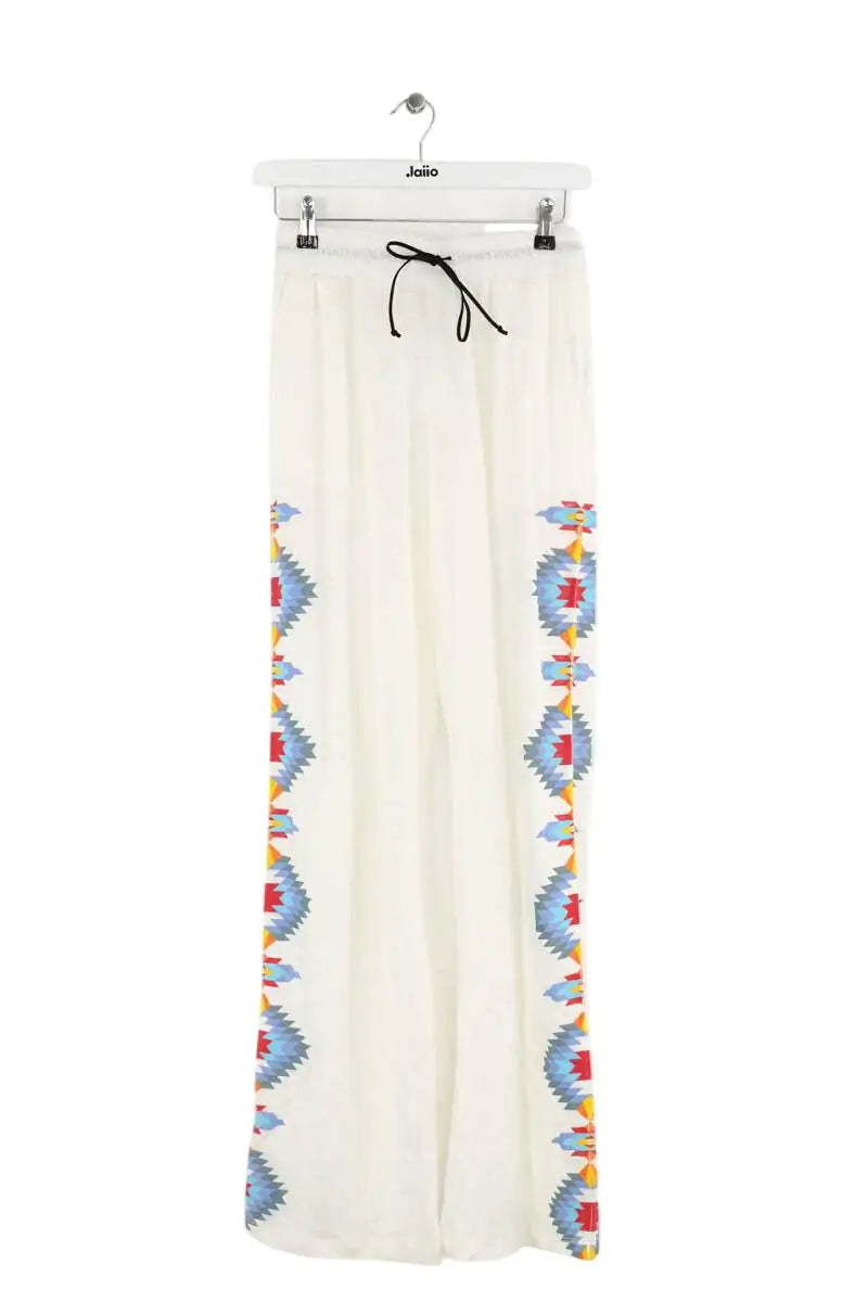 Pantalon droit Notshy Blanc en Lin, taille S - Seconde Main