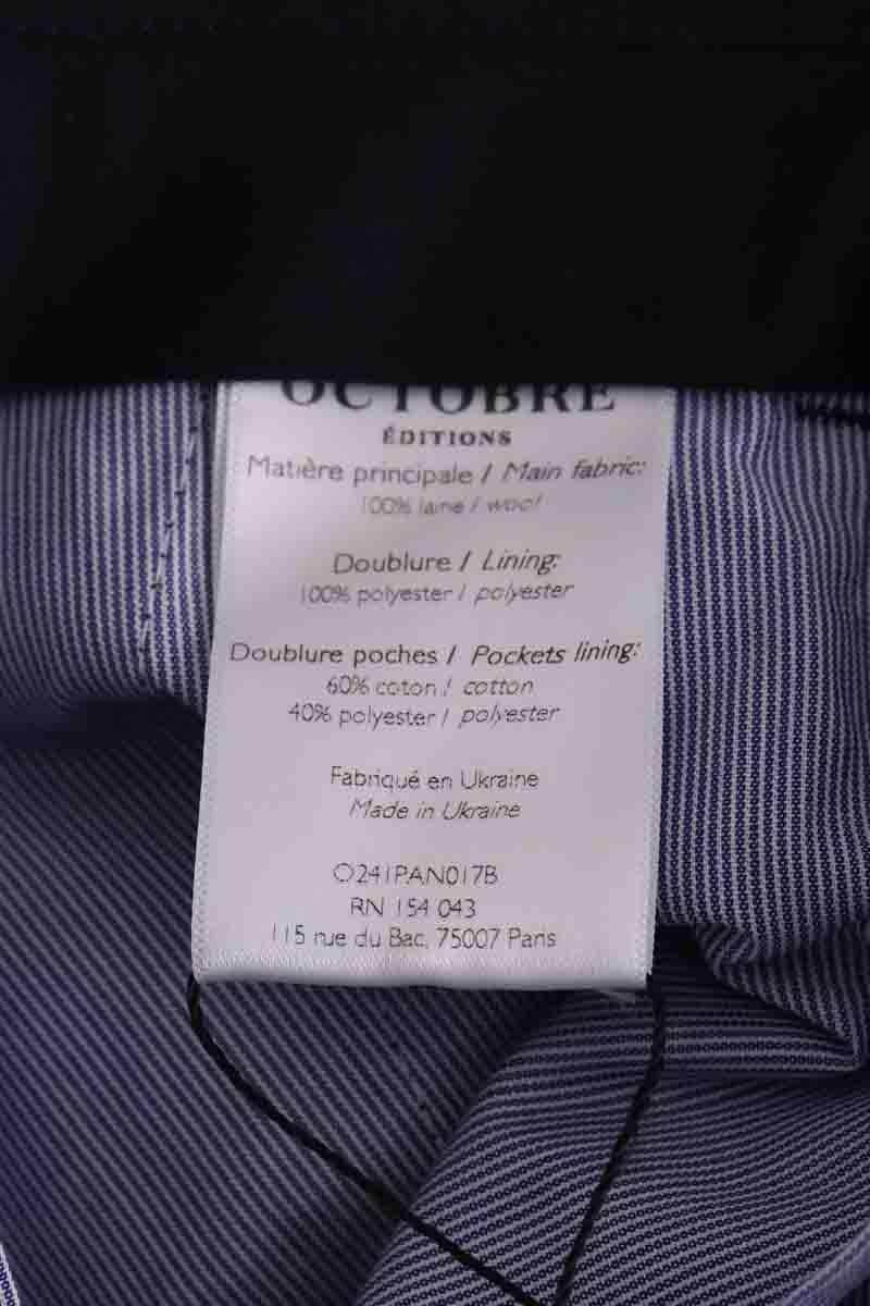Pantalon droit Octobre Bleu en Coton