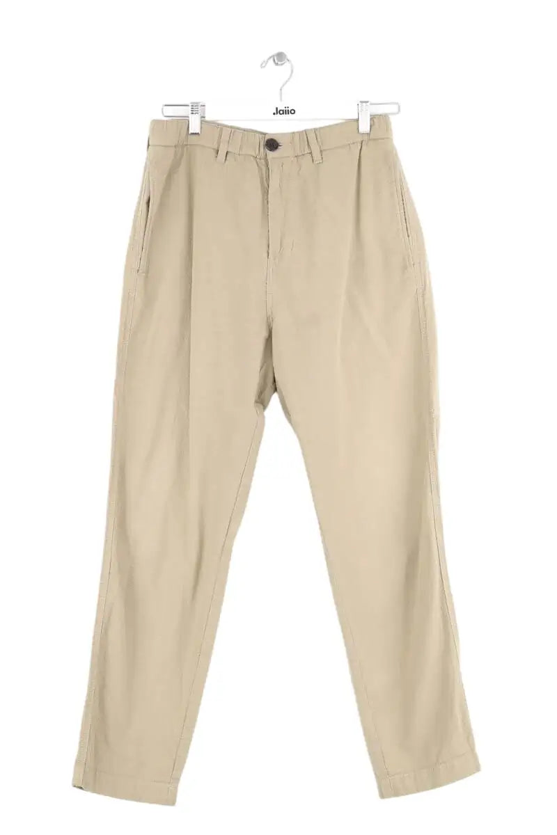 Pantalon droit Octobre Kaki en Coton, taille M - Seconde Main