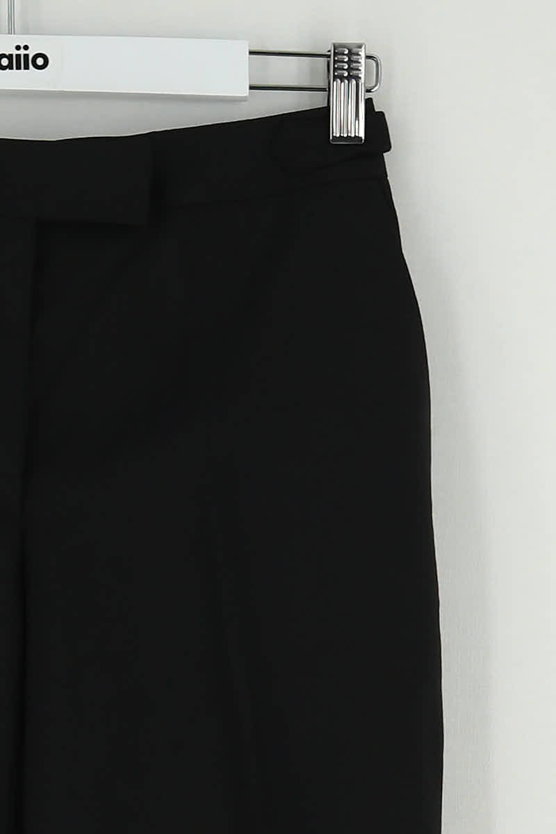 Pantalon droit Officine Générale Noir en Laine