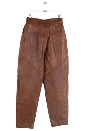 Pantalon droit Other Brand Marron en Cuir