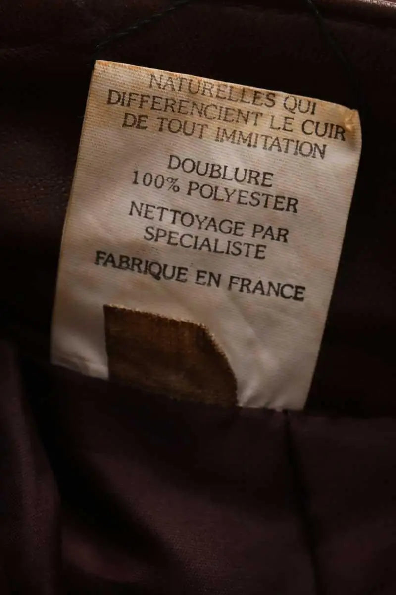 Pantalon droit Other Brand Marron en Cuir