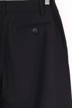 Pantalon droit Pablo Noir en Laine