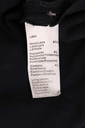 Pantalon droit Pablo Noir en Laine