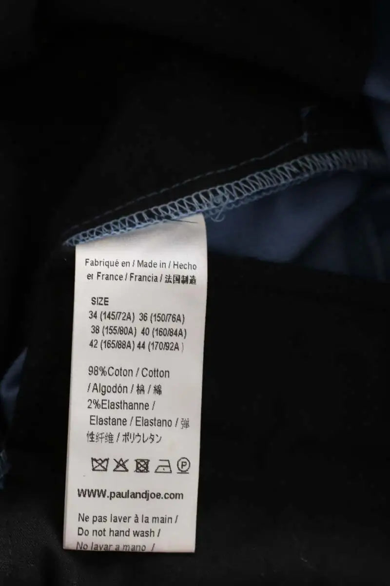 Pantalon droit Paul & Joe Bleu en Coton