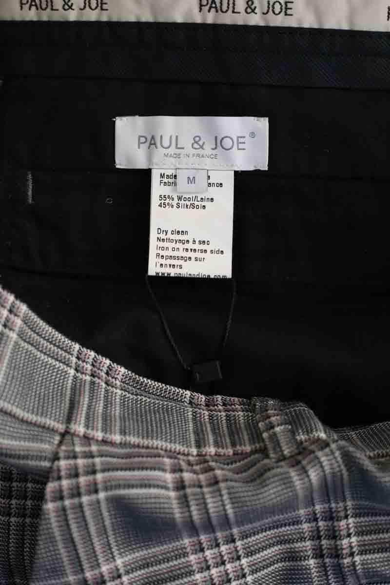 Pantalon droit Paul & Joe Gris en Laine