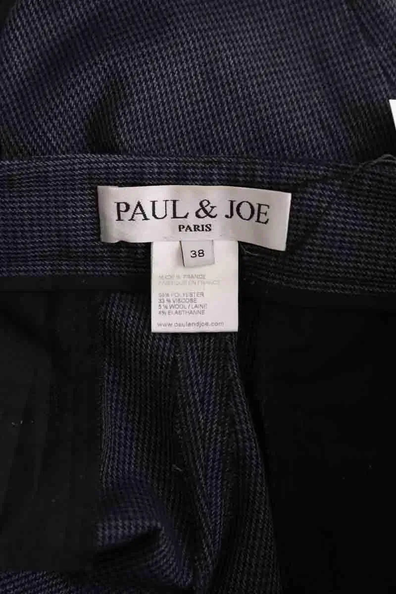 Pantalon droit Paul & Joe Noir en Synthétique