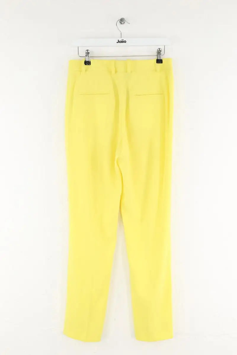 Pantalon droit Paule Ka Jaune en Coton
