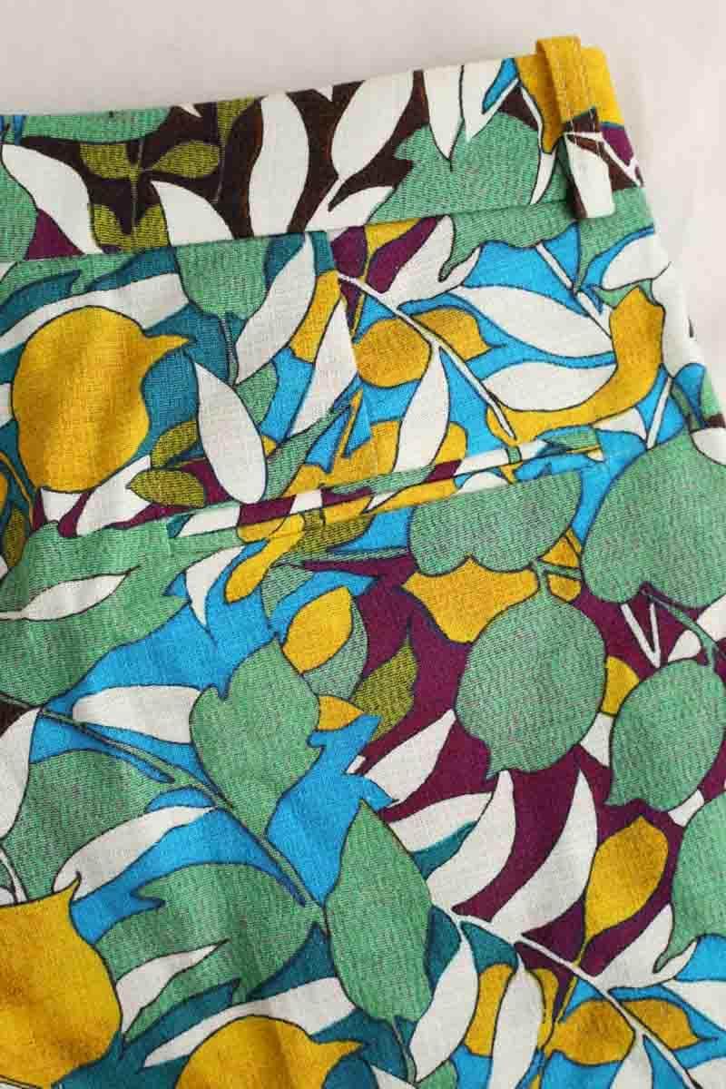 Pantalon droit Paule Ka Multicolore en Coton