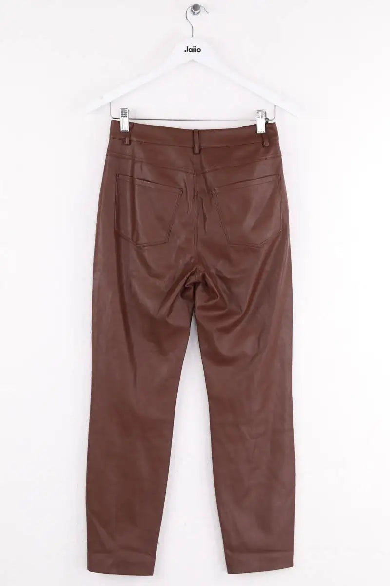 Pantalon droit Pinko Marron en Synthétique